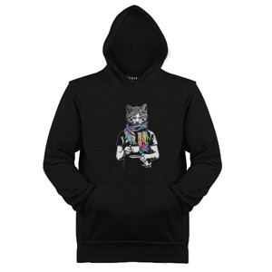 Jaket Hoodie Coffee Cat