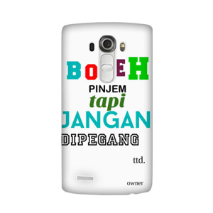 Boleh pinjem tapi jangan dipegang Casing HP