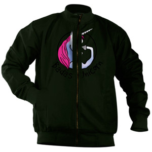 Jaket Bomber Badass Unicorn