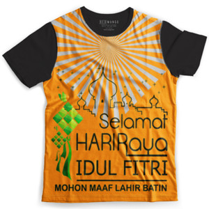 Kaos Fullprint Kaos Lebaran Selamat Hari Raya 