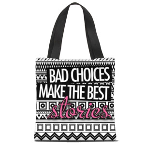 Tas Tote Fullprint retro words