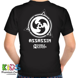 Kaos Assassin Mobile Legends Role (Hitam/Back)