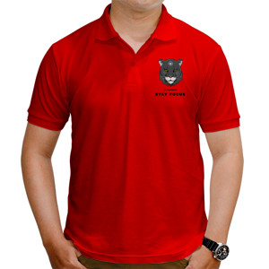 Kaos Polo Stay Focus | Head of Panther | billiArt Polo Shirt
