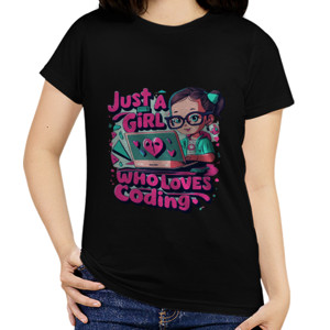 Kaos coding girl