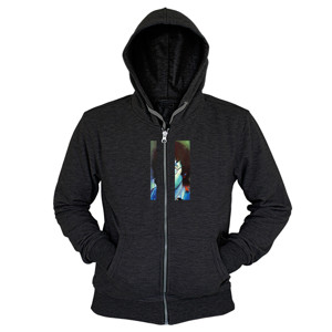 Hoodie Zipper Potret John Lennon
