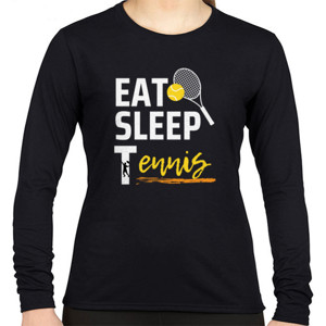 Kaos KAOS TSHIRT - EAT SLEEP TENNIS