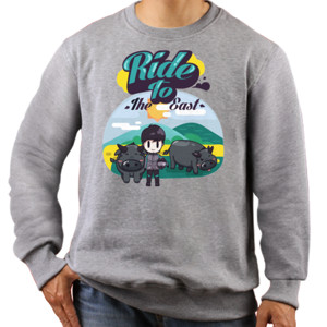 Jaket Sweater Ride To The East