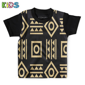 Kaos Anak Full-Print kaos anak fullprint Abstract geometric pattern