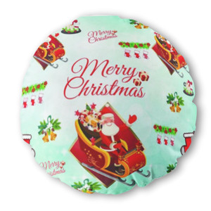 Bantal Bulat Merry Christmas Santa Claus