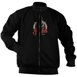 Jaket Bomber TH8-Black Barber#1