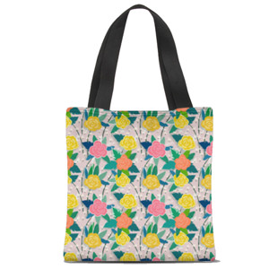 Tas Tote Fullprint Rossa
