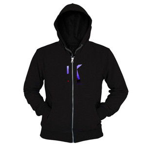 Hoodie Zipper VESPACROSS BLAC