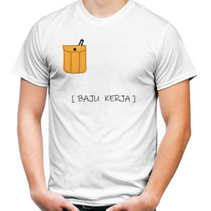 Kaos Baju Kerja  (terang)