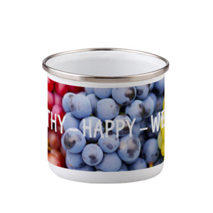 Mug Enamel MUG ENAMEL PREMIUM GAMBAR ANGGUR