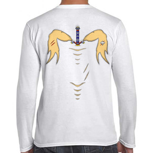 Kaos Desain sobek dan pedang