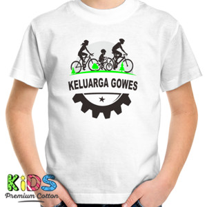 Kaos Kaos Sepeda Keluarga Gowes