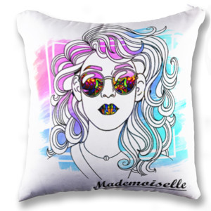 Bantal Bantal kotak cewek putih