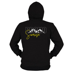 Hoodie Zipper Bromo Sunrise - Minimalist Typography