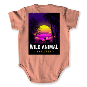 Baby Jumper Wild Animal Explore Retro Style