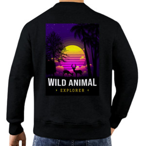 Jaket Sweater Wild Animal Explore Retro Style