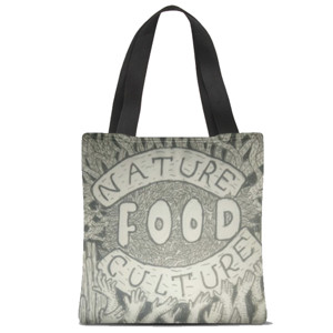 Tas Tote Fullprint Nature Food Culture bag