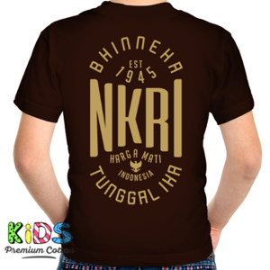 Kaos NKRI gold back print