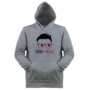Jaket Hoodie Geek Head ( funny nerd )