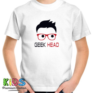 Kaos Geek Head ( funny nerd )