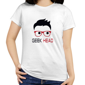 Kaos Geek Head ( funny nerd )