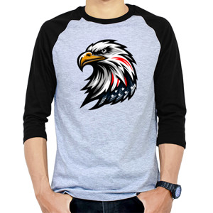 Kaos Raglan American Eagle Drip