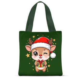 Tas Tote Fullprint Xmas Deer