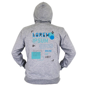 Hoodie Zipper Dummy Text Lorem Ipsum