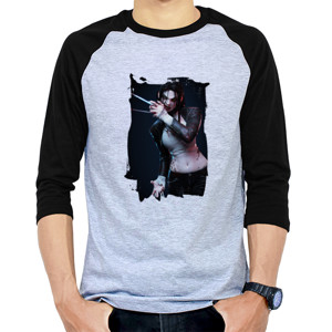 Kaos Raglan X-23 Fan Art by Tiago Zenobini