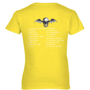 Kaos Avenged Sevenfold Song s Font Putih