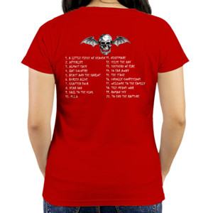 Kaos Avenged Sevenfold Song s Font Putih