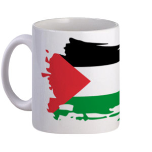 Mug Mug polos bendera palestina