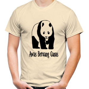 Kaos Awas Beruang Ganas