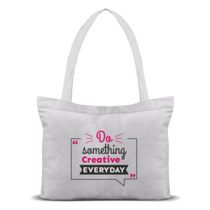 Tas Tote Tas Tote Kanvas Do something Creative EVERYDAY