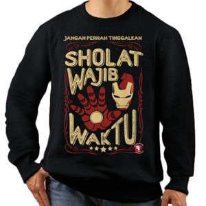 Jaket Sweater dakwah kode #sholat