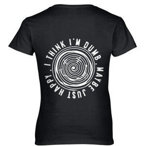 Kaos Funny artline | i think i m dumb maybe just happy