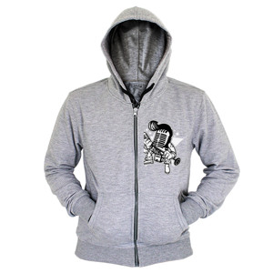 Hoodie Zipper Mic Star