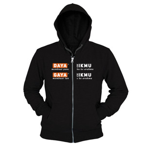 Hoodie Zipper Kaos Rayuan