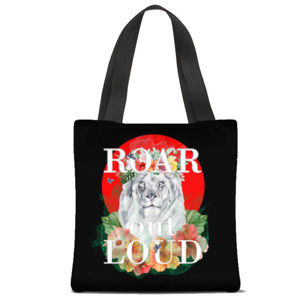 Tas Tote Fullprint Roar Out Loud, Lion (2 warna)