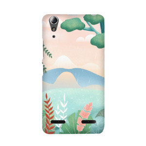 Lukisan Tema Bunga dan pohon Casing HP