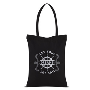 Tas Tote Nautical Helm Ship