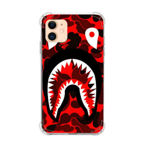 Casing HP Bape Shark Camo Black Red