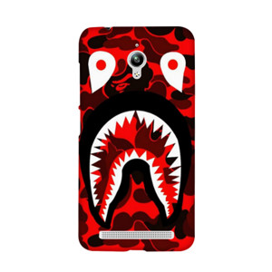 Bape Shark Camo Black Red Casing HP