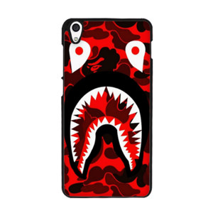 Bape Shark Camo Black Red Casing HP