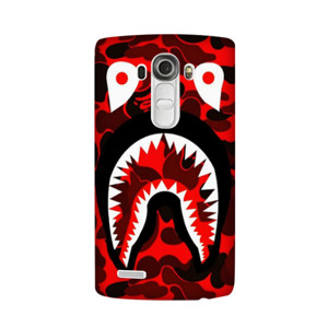 Bape Shark Camo Black Red Casing HP