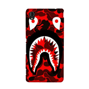 Bape Shark Camo Black Red Casing HP